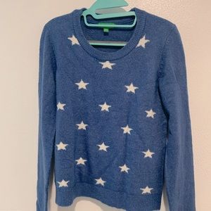 Dip blue sweater w star pattern M